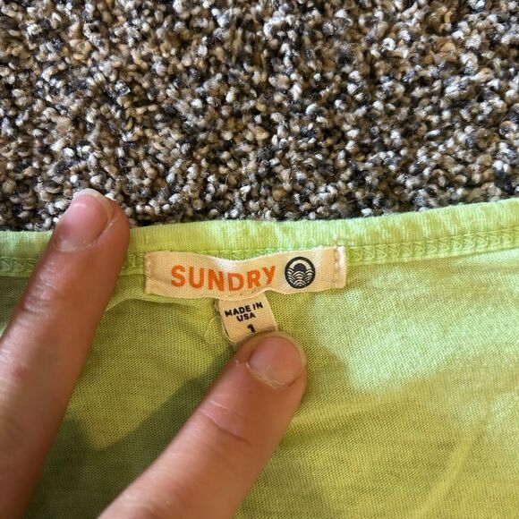 Sundry Light Green Women's Top - Picture 4 of 4